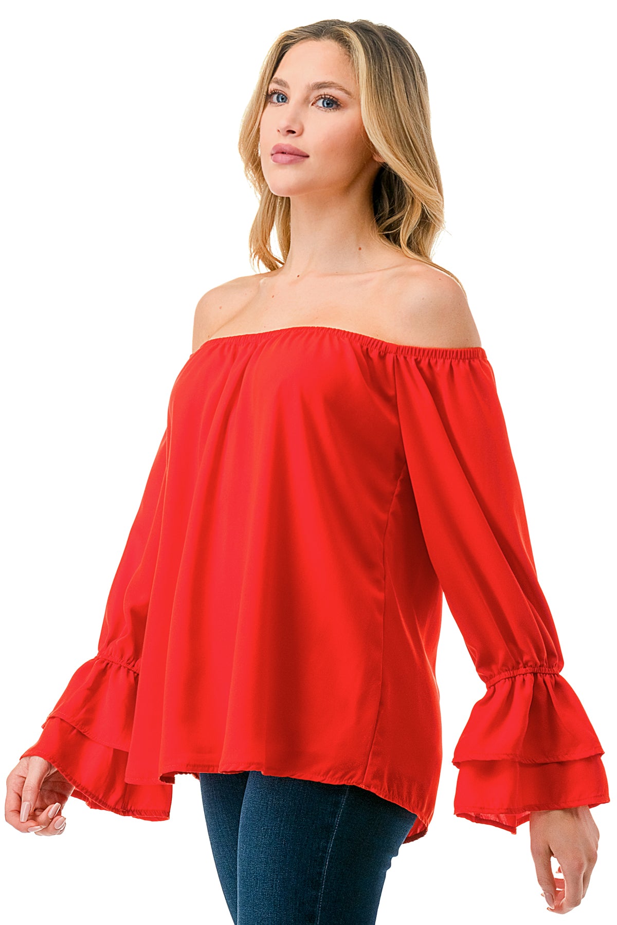FRANCES OFF SHOULDER TOP (ORANGE)- VT3160