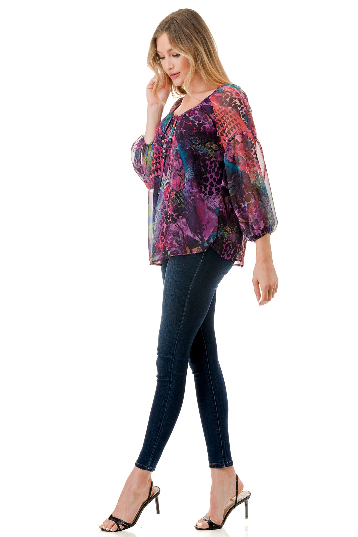 JANE FRONT KEY HOLE TOP (PANTASY)- VT3170