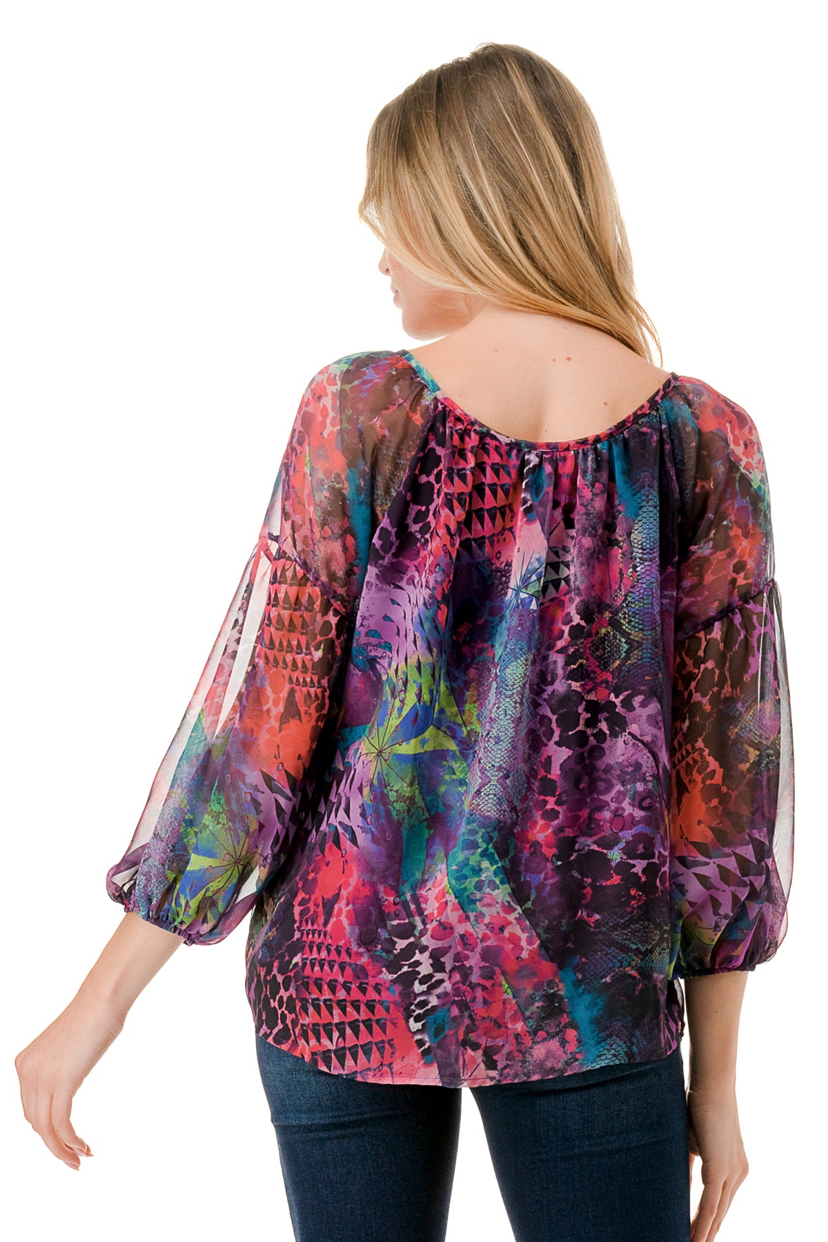 JANE FRONT KEY HOLE TOP (PANTASY)- VT3170