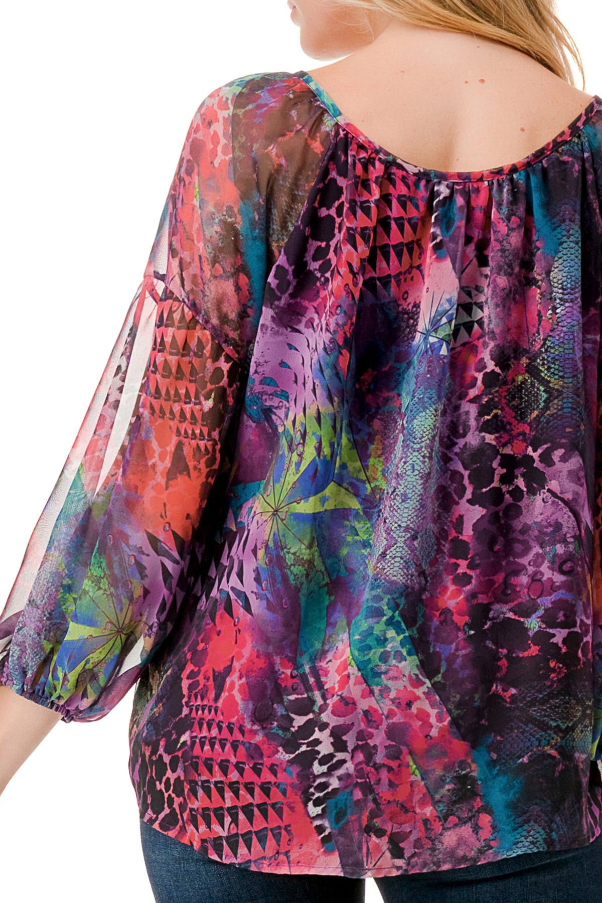 JANE FRONT KEY HOLE TOP (PANTASY)- VT3170