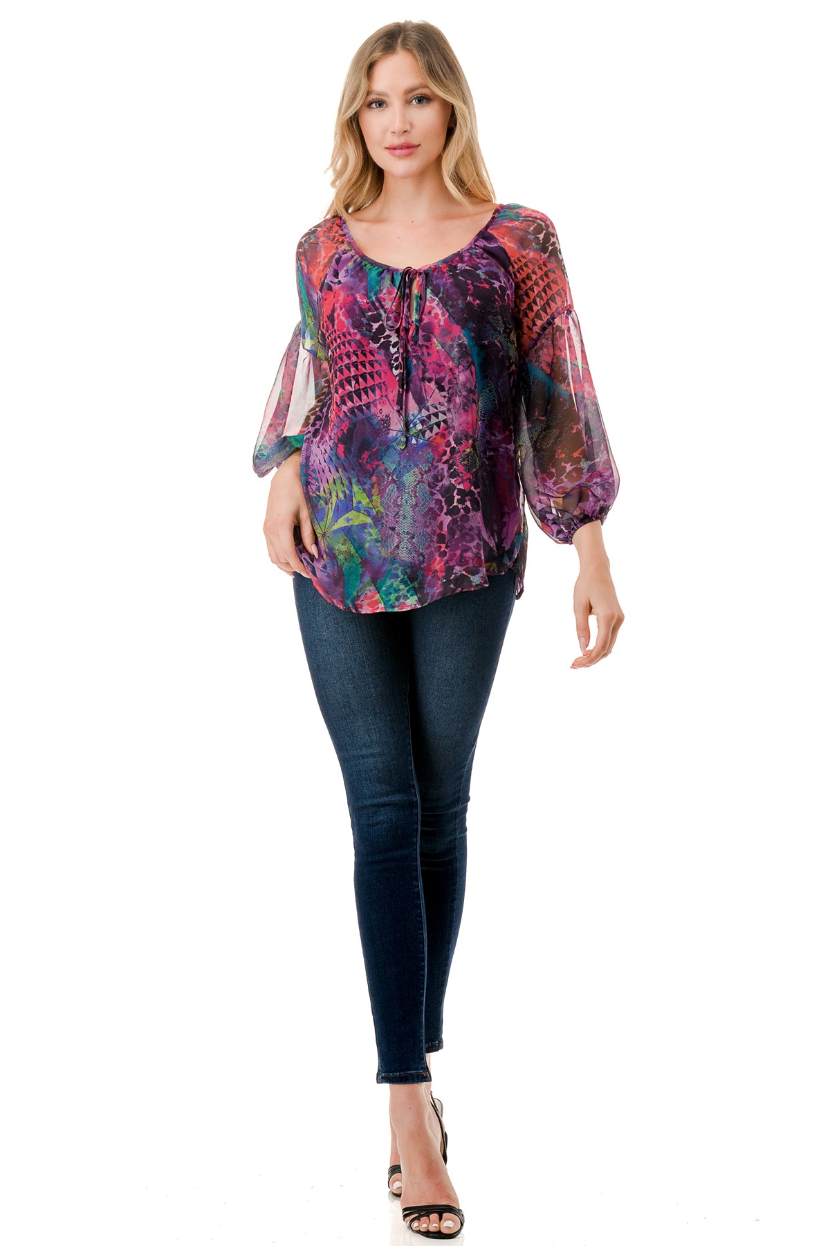 JANE FRONT KEY HOLE TOP (PANTASY)- VT3170