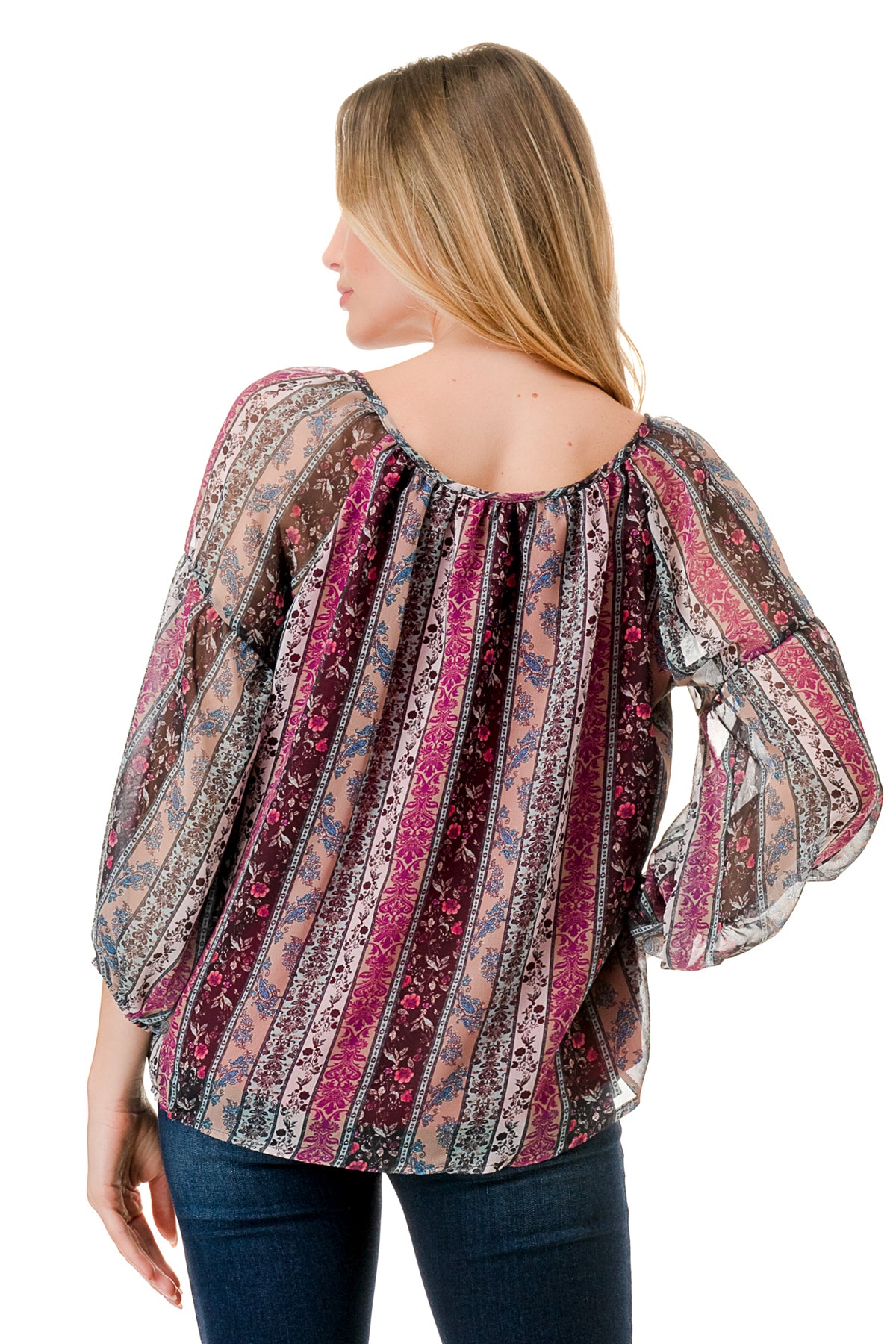JANE FRONT KEY HOLE TOP (NOSTALGIA)- VT3170
