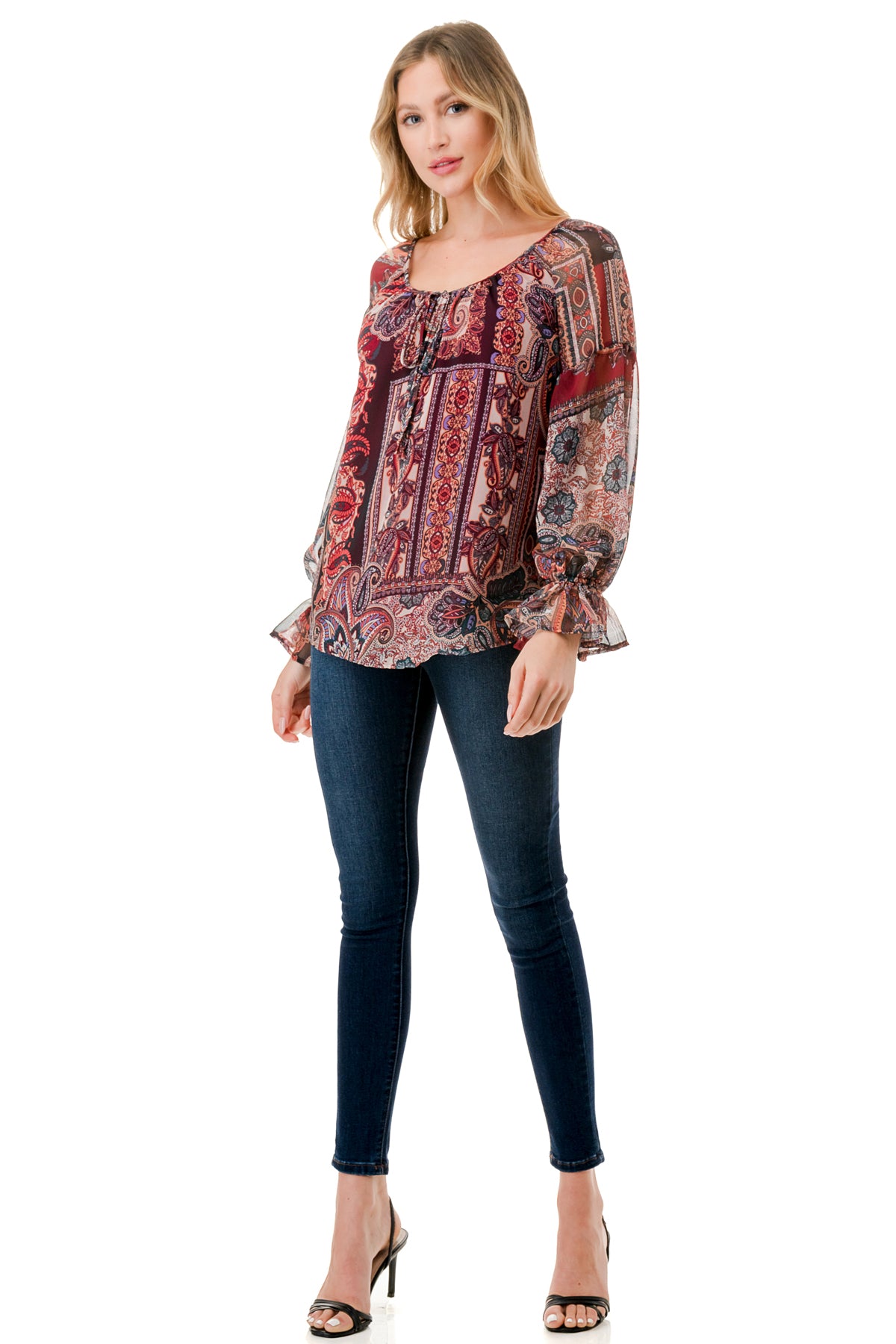 ALILE FRONT TIE TOP (FALL IN LOVE)- VT3193