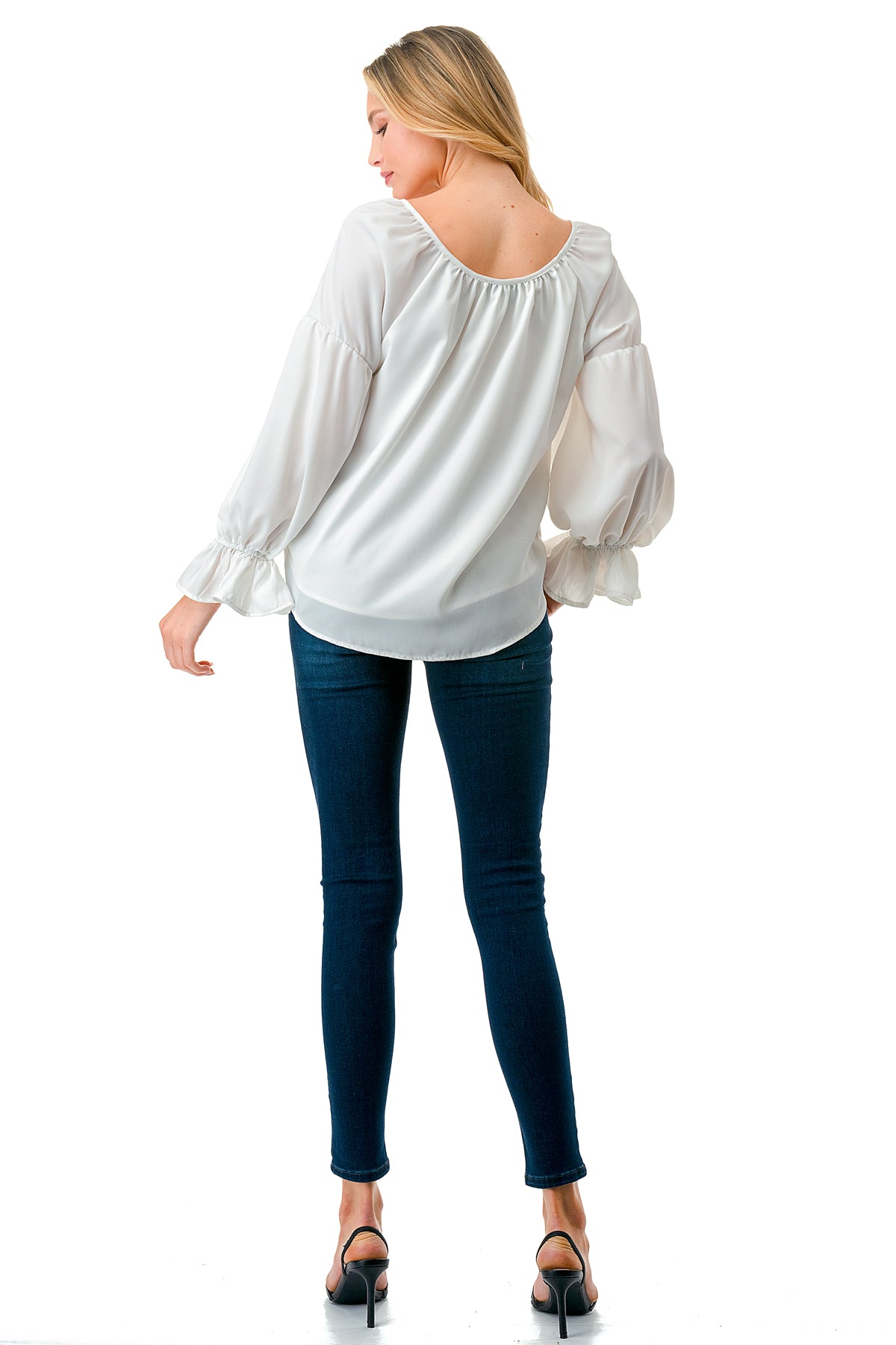 ALILE FRONT TIE TOP (WHITE)- VT3193