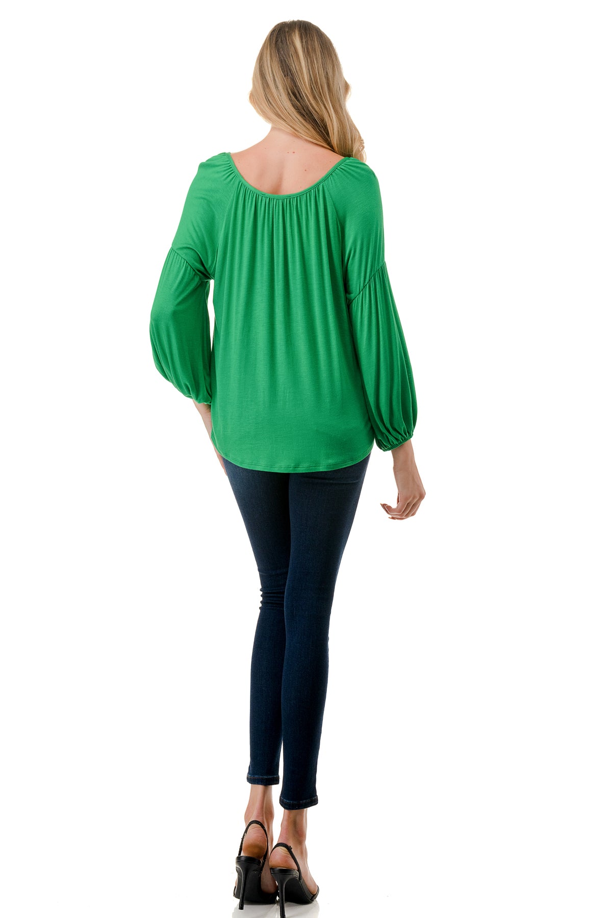 TRISH BLOUSE (GREEN)-VT7833