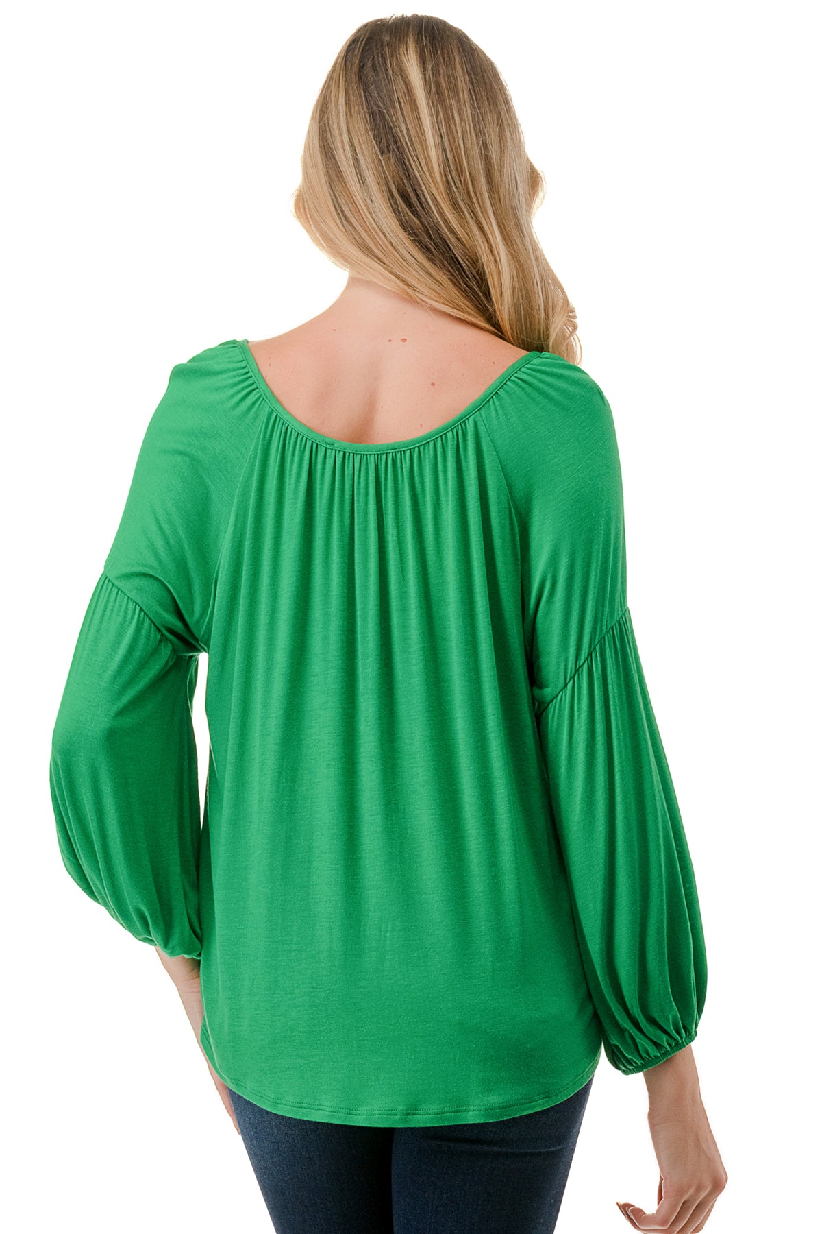 TRISH BLOUSE (GREEN)-VT7833