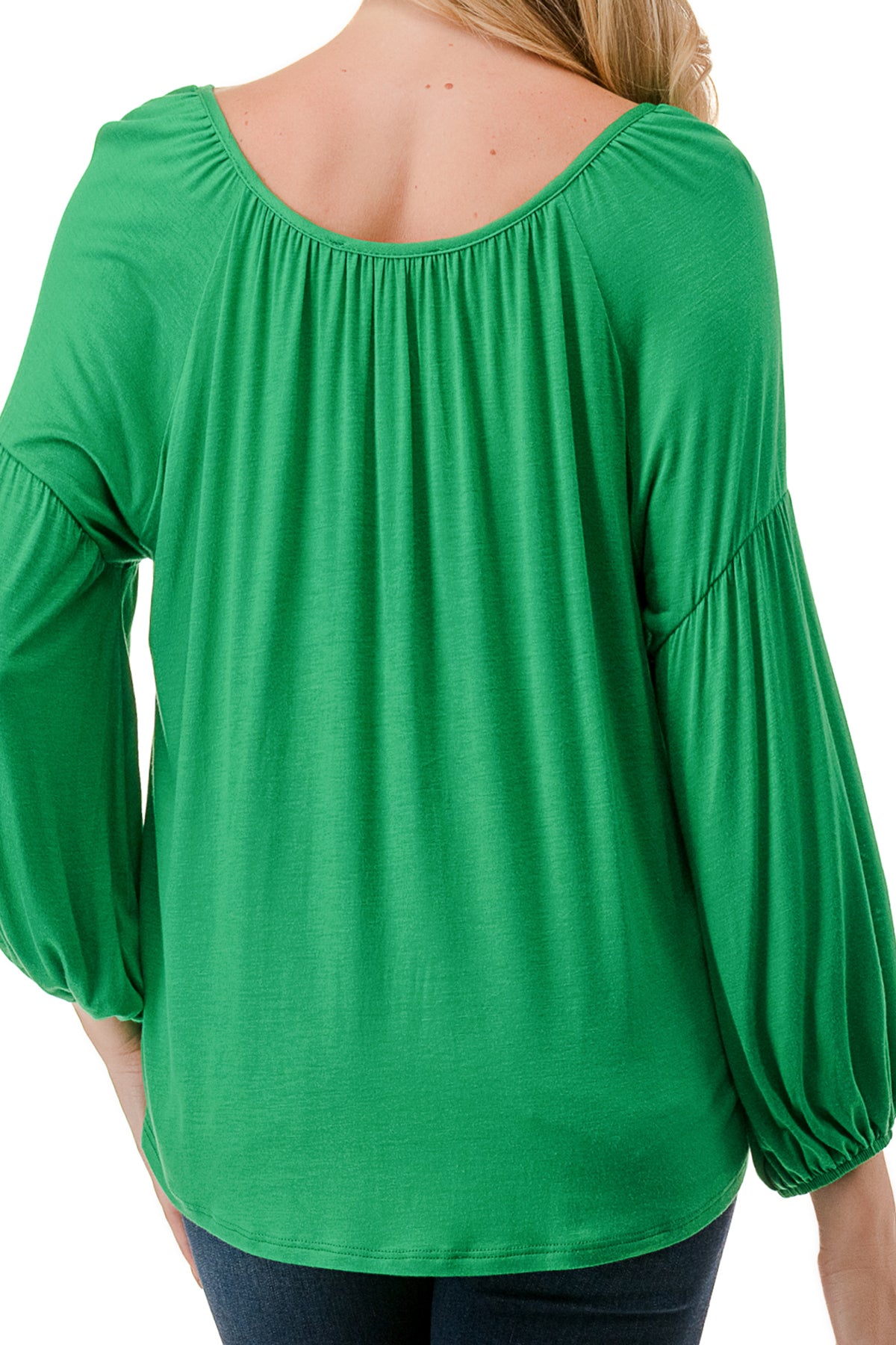 TRISH BLOUSE (GREEN)-VT7833