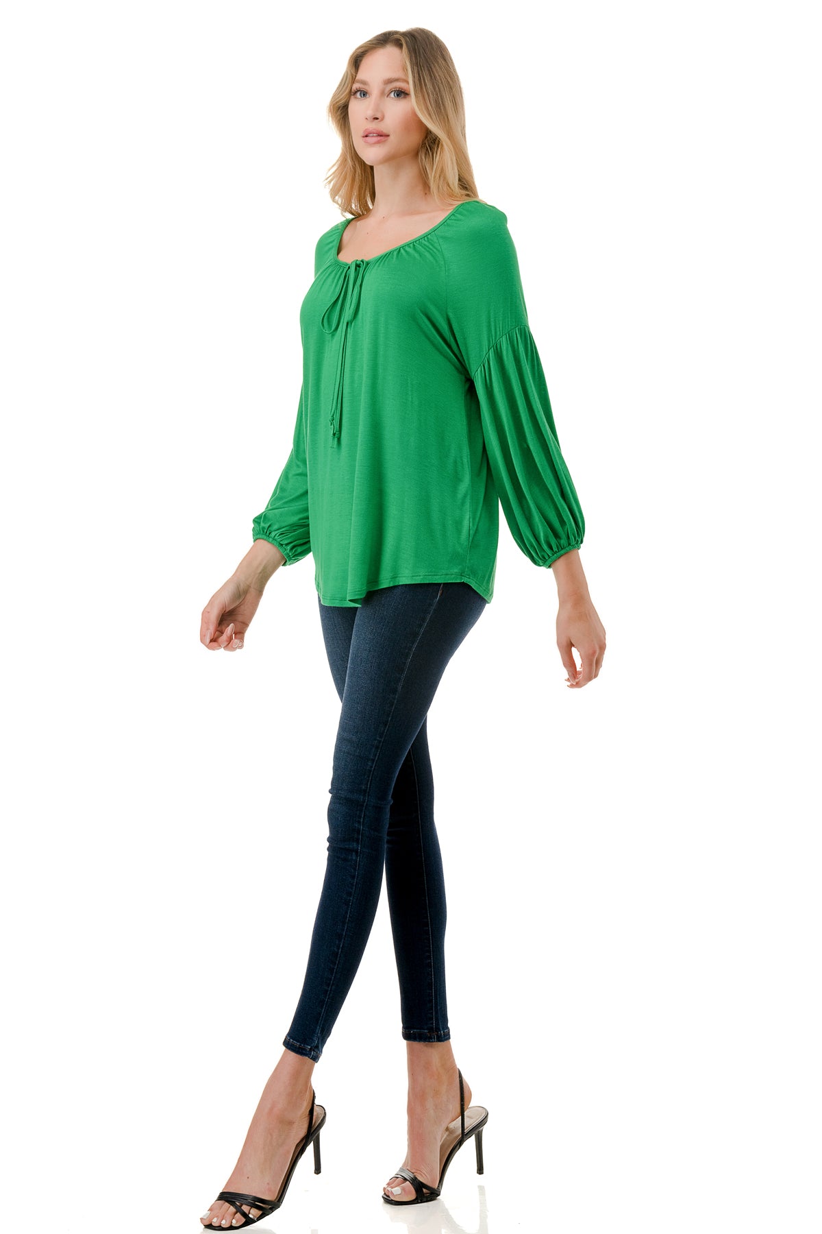 TRISH BLOUSE (GREEN)-VT7833