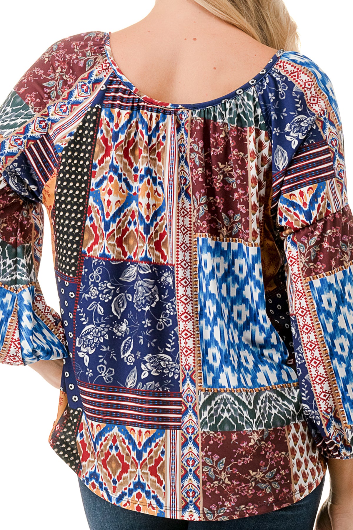 TRISH BLOUSE (MULTI BOHEMIAN)-VT7833