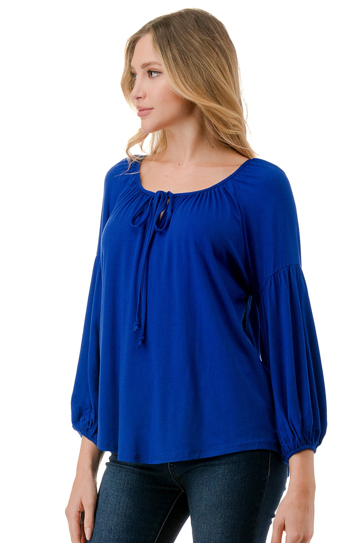 TRISH BLOUSE (ROYAL BLUE)-VT7833