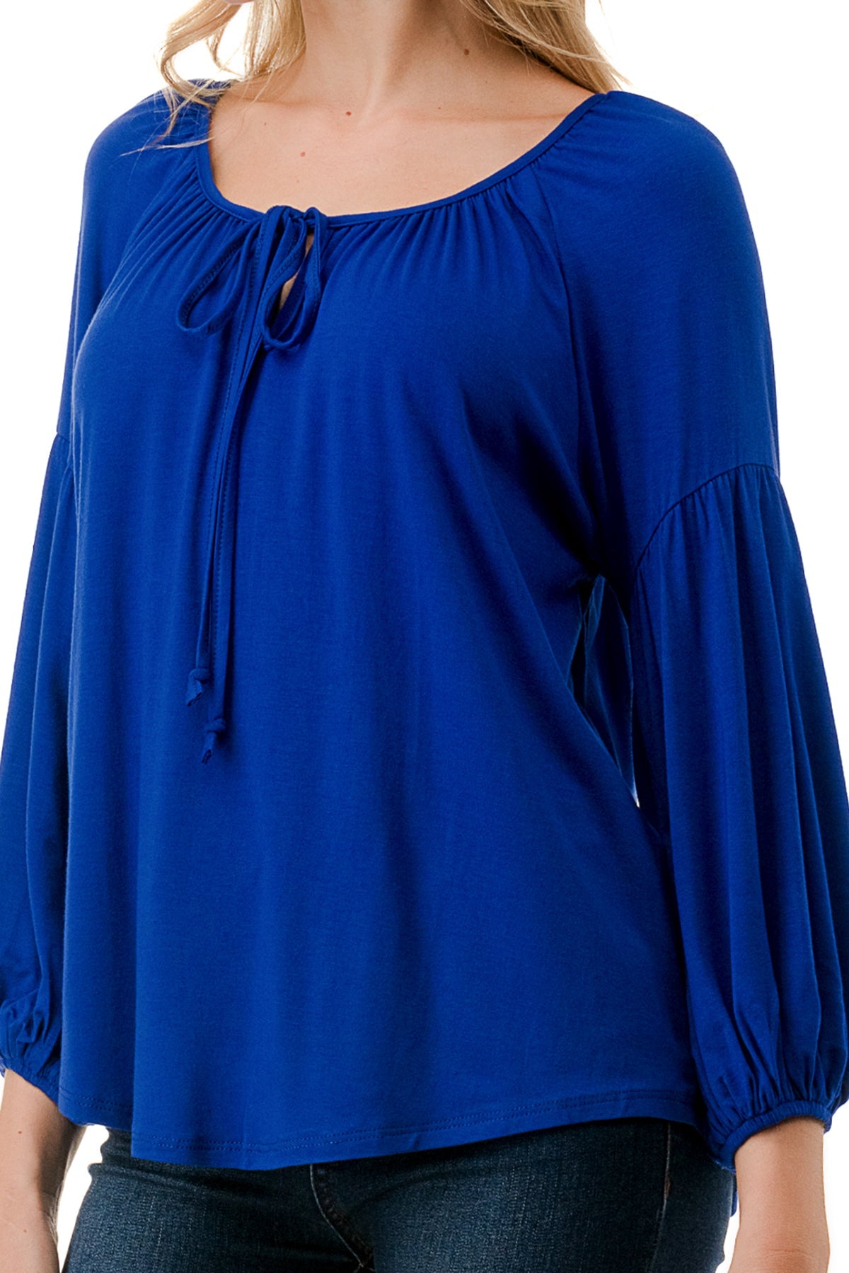 TRISH BLOUSE (ROYAL BLUE)-VT7833