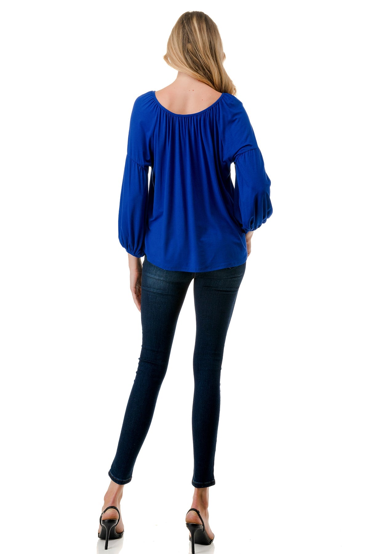 TRISH BLOUSE (ROYAL BLUE)-VT7833