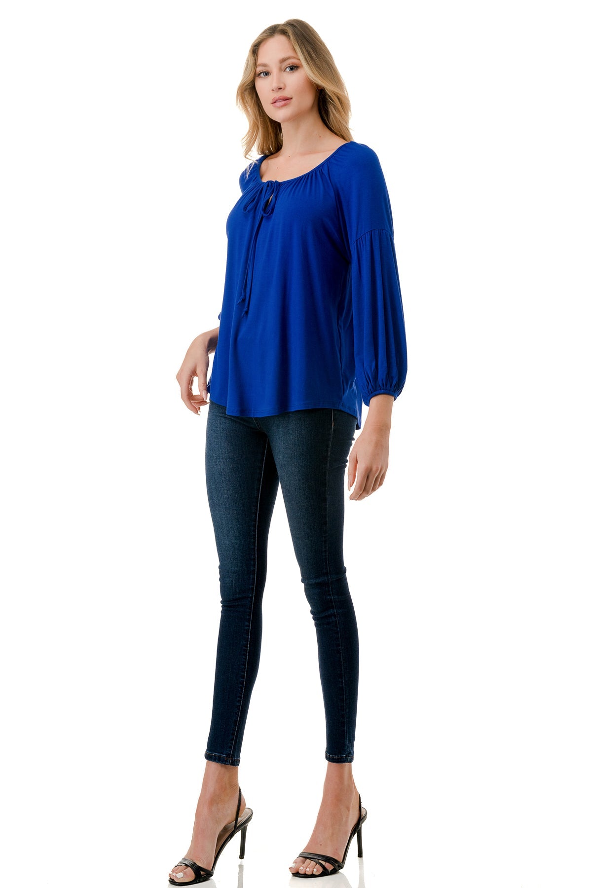 TRISH BLOUSE (ROYAL BLUE)-VT7833