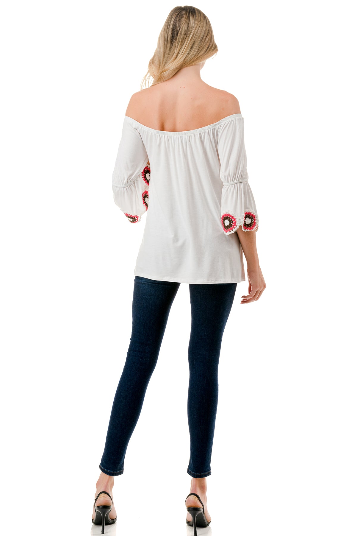 ASHLEY OFF SHOULDER TOP (WHITE)- VT9176