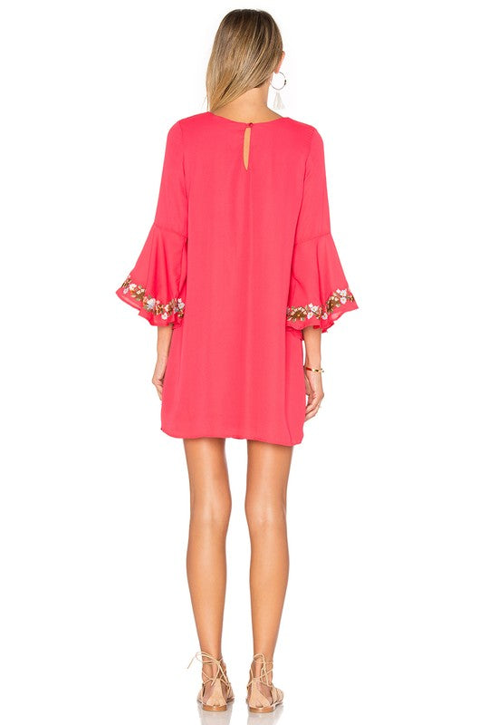 DINA BELL SLEEVE DRESS-CVD1404