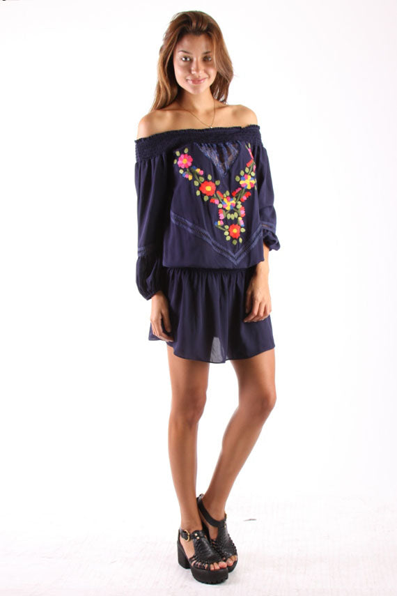 KACIE DRESS (NAVY)-CVD1208