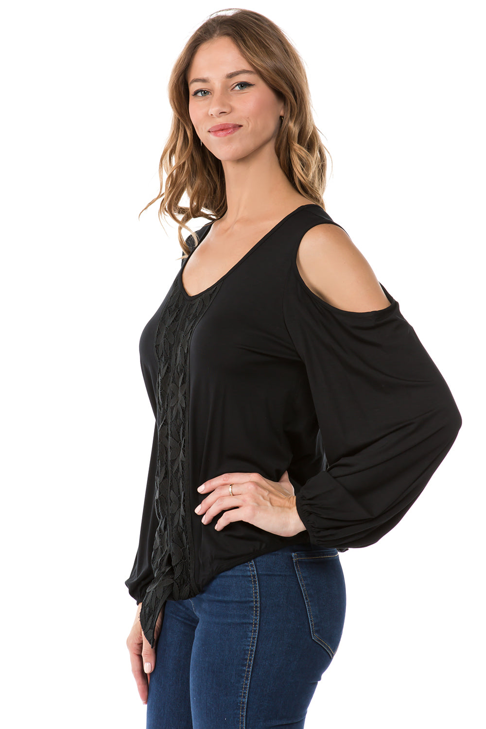 TIE FRONT TOP (BLACK)- CVT1532