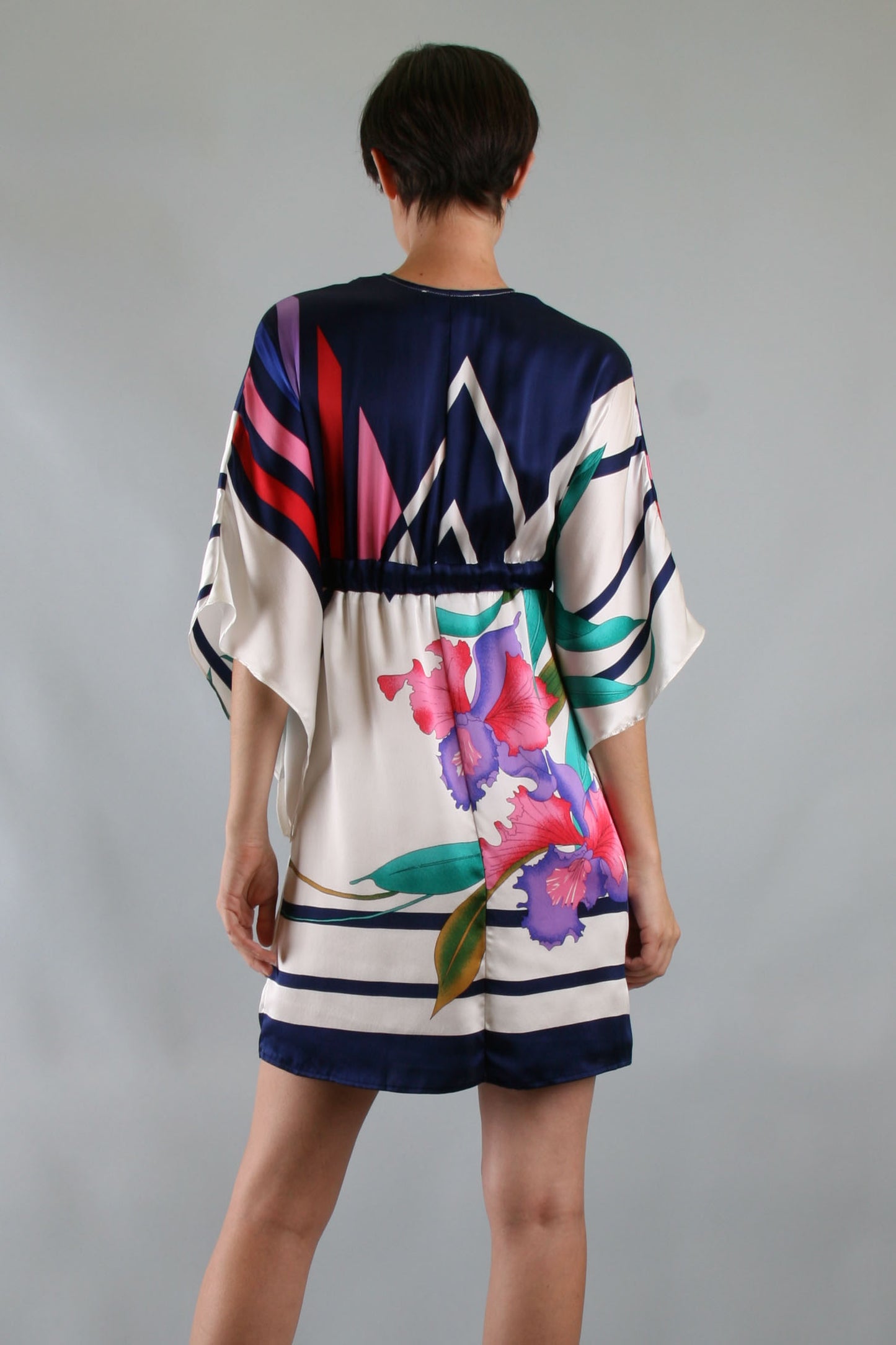 ROSEMARY KIMONO DRESS (MULTI)- D7795