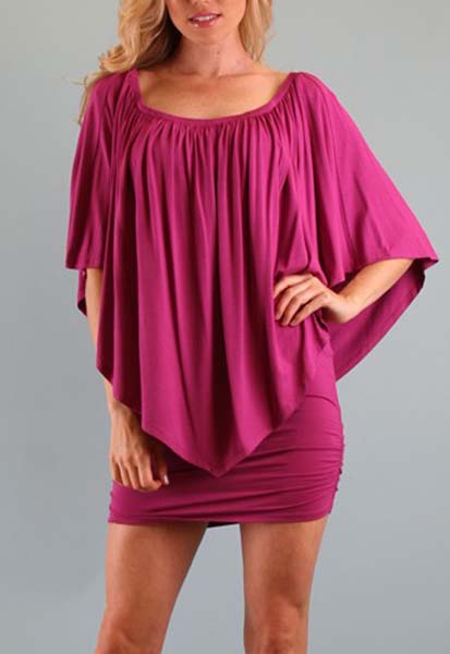MINA CONVERTIBLE DRESS(DARK ORANGE, MELON, YELLOW, MAGENTA, CRAN BERRY)-JD7081