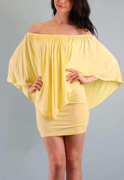 MINA CONVERTIBLE DRESS(DARK ORANGE, MELON, YELLOW, MAGENTA, CRAN BERRY)-JD7081