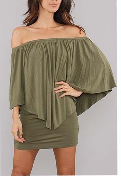 MINA CONVERTIBLE DRESS (RED, NAVY, BURGUNDY, OLIVE, MOCHA, GREY)-JD7081