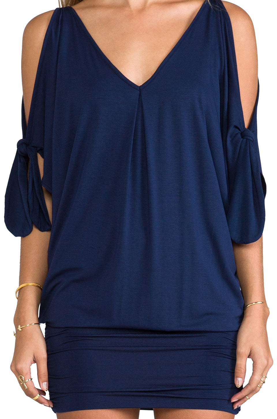 MIKKI BLOUSON DRESS (NAVY)-JD8182