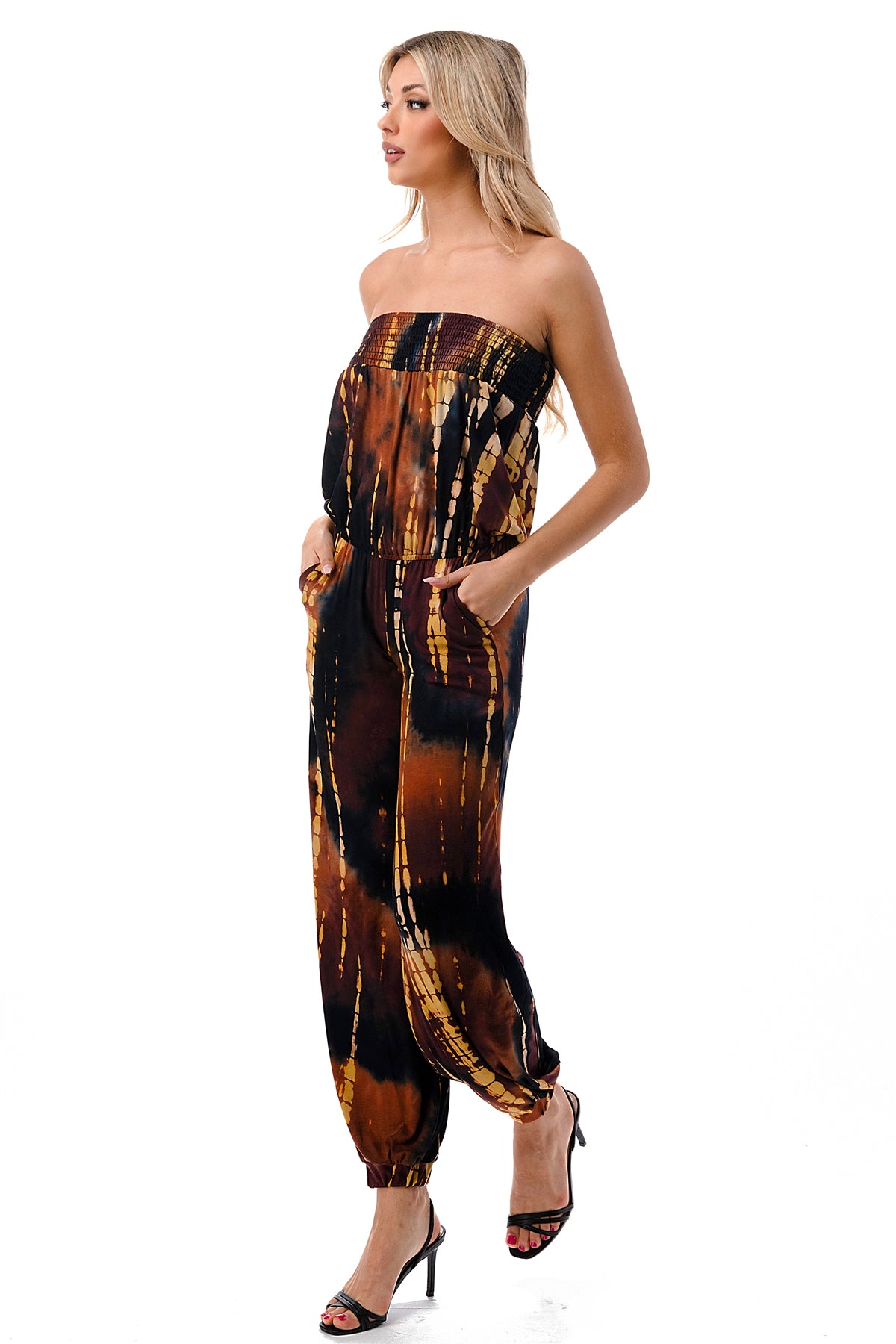 Claudia Jumpsuit (RUST BAMBOO)-JD8651