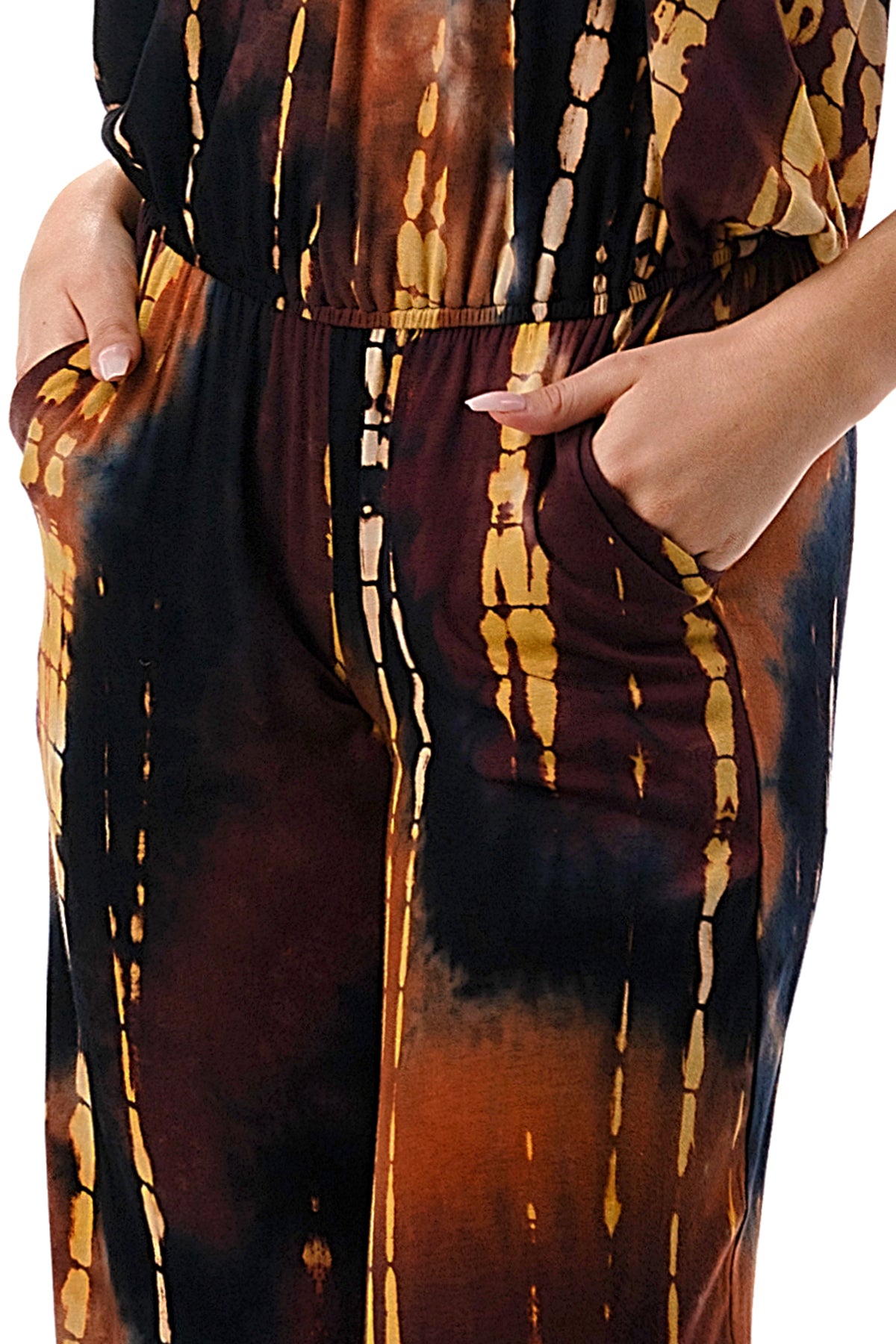 Claudia Jumpsuit (RUST BAMBOO)-JD8651