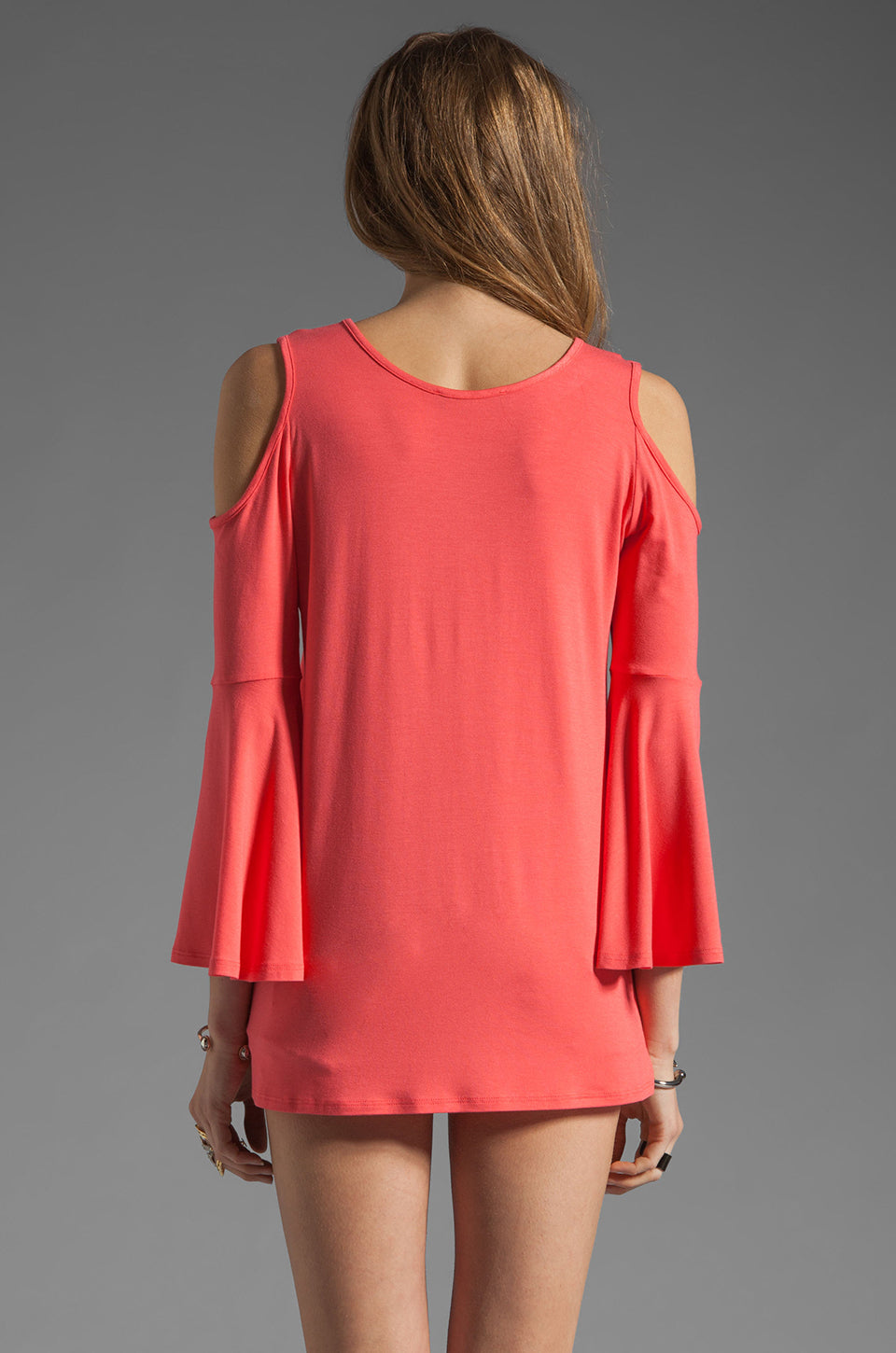 Brenda Bell Sleeve Top (Coral)-JT7365
