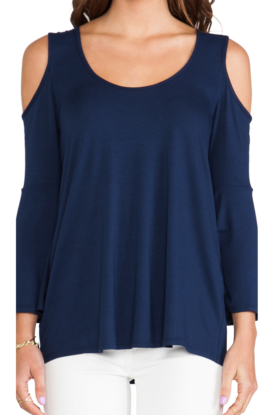 Brenda Bell Sleeve Top (Navy)-JT7365