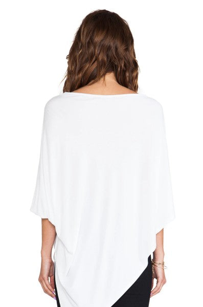 PONCHO TOP (WHITE)- JT7384