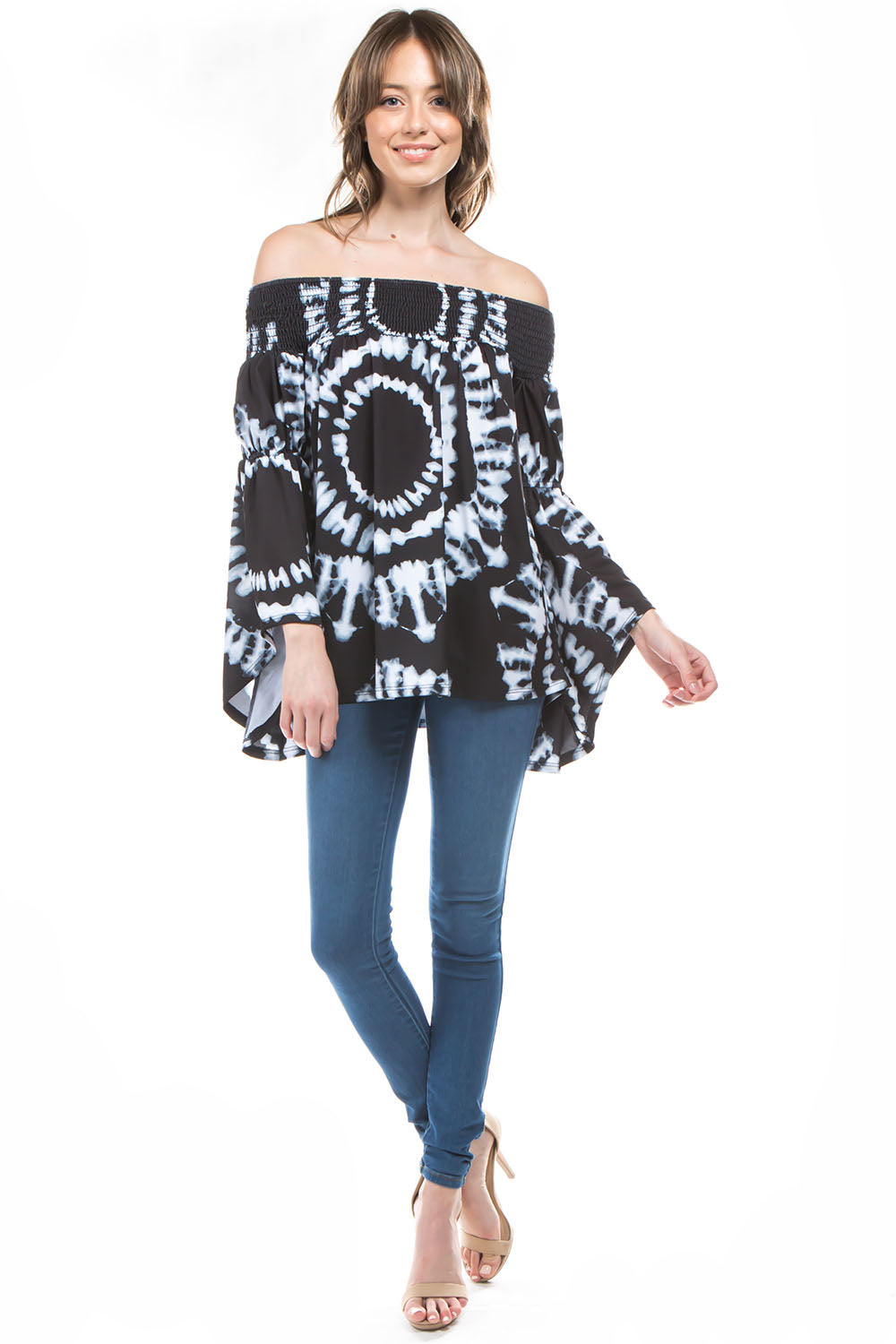 AUBREY BELL SLEEVE OFF SHOULDER TOP (BRYNN)- JT7510