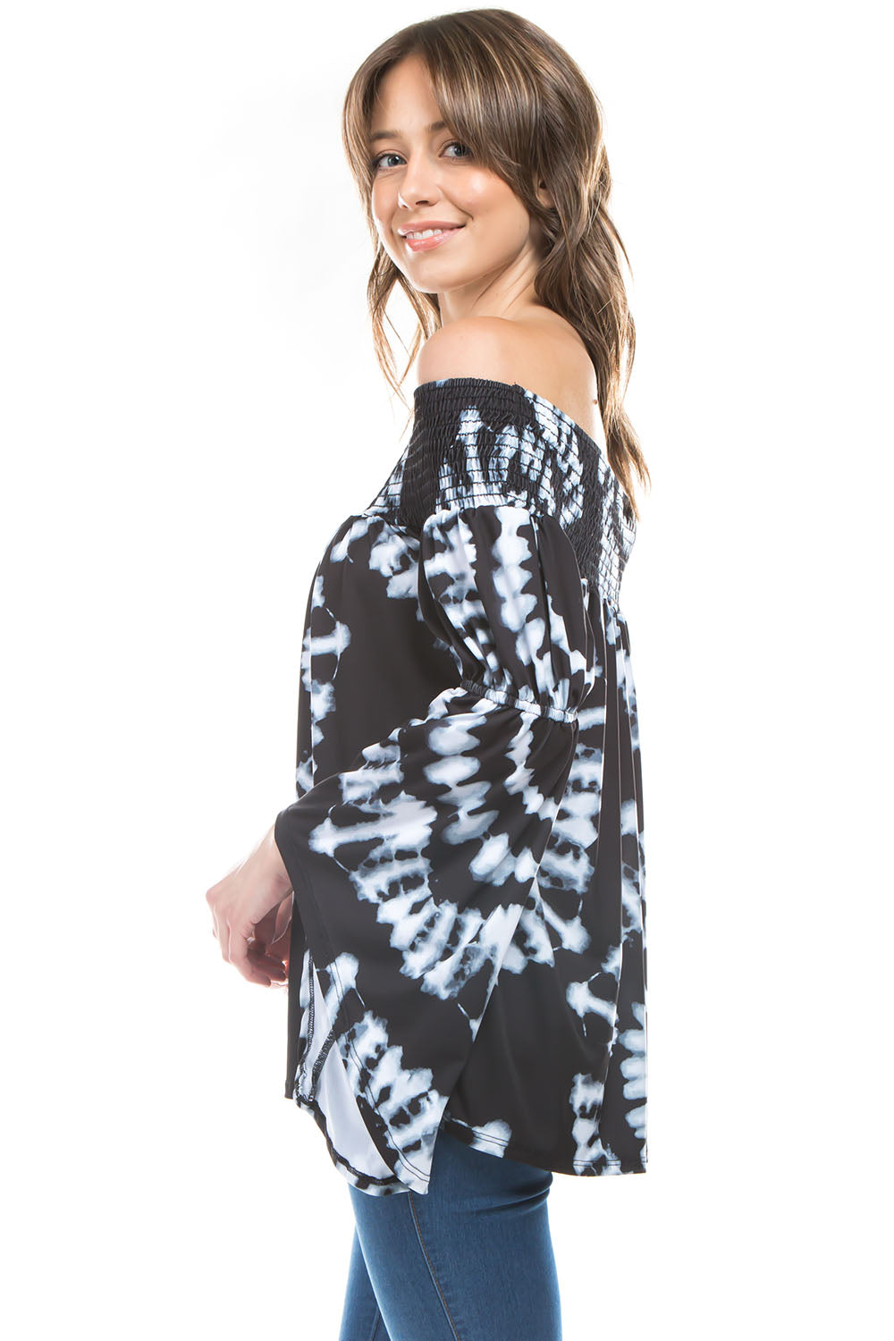 AUBREY BELL SLEEVE OFF SHOULDER TOP (BRYNN)- JT7510