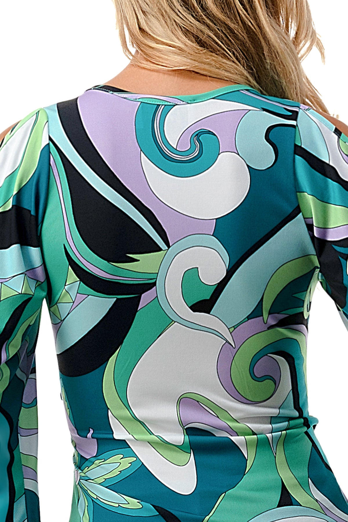 KELSEY TOP (GREEN PUCCI)-JT8290