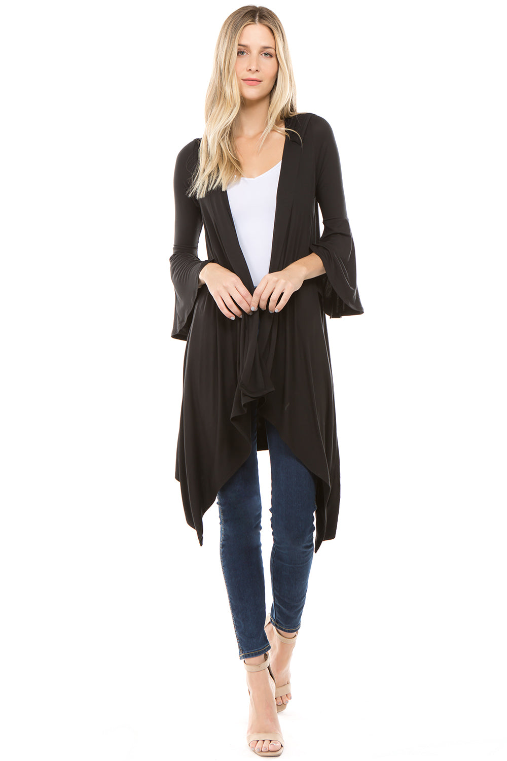 LIZ LONG CARDIGAN(BLACK)-JT8299