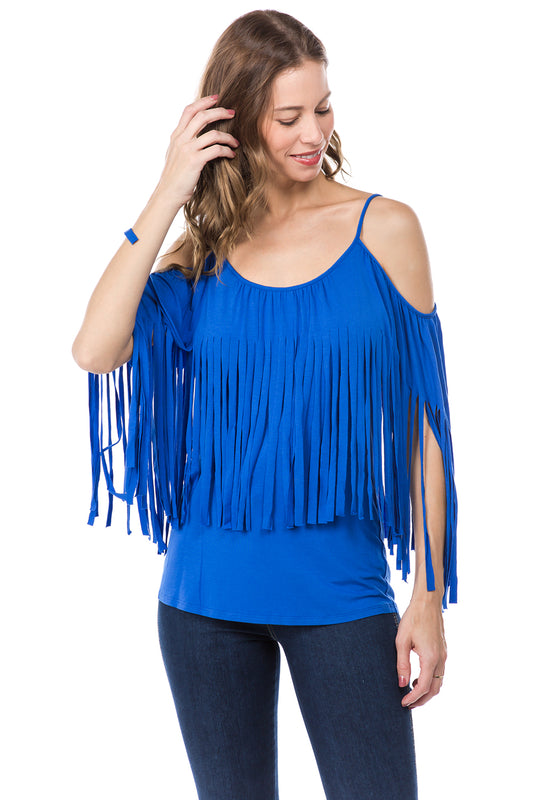 SIENNA OPEN SHOULDER TOP (ROYAL BLUE)- JT9150