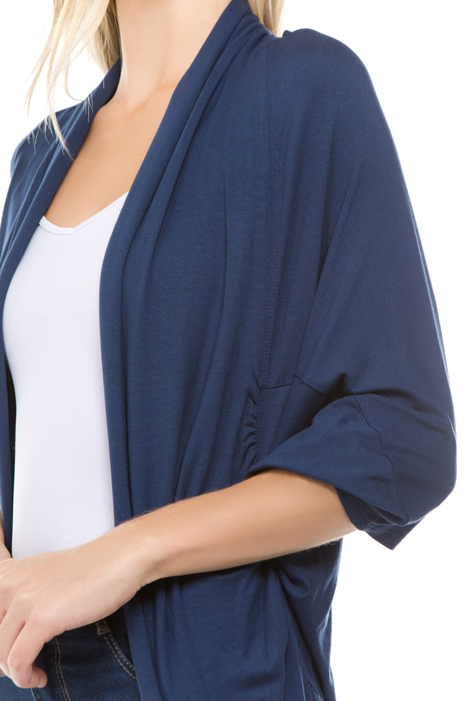 KERI DOLMAN SLEEVE CARDIGAN(NAVY)-JT9305