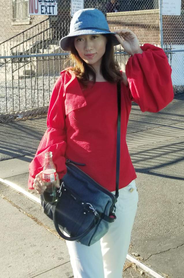 MABEL ASYMMETRICAL TOP (Red)-VT2050