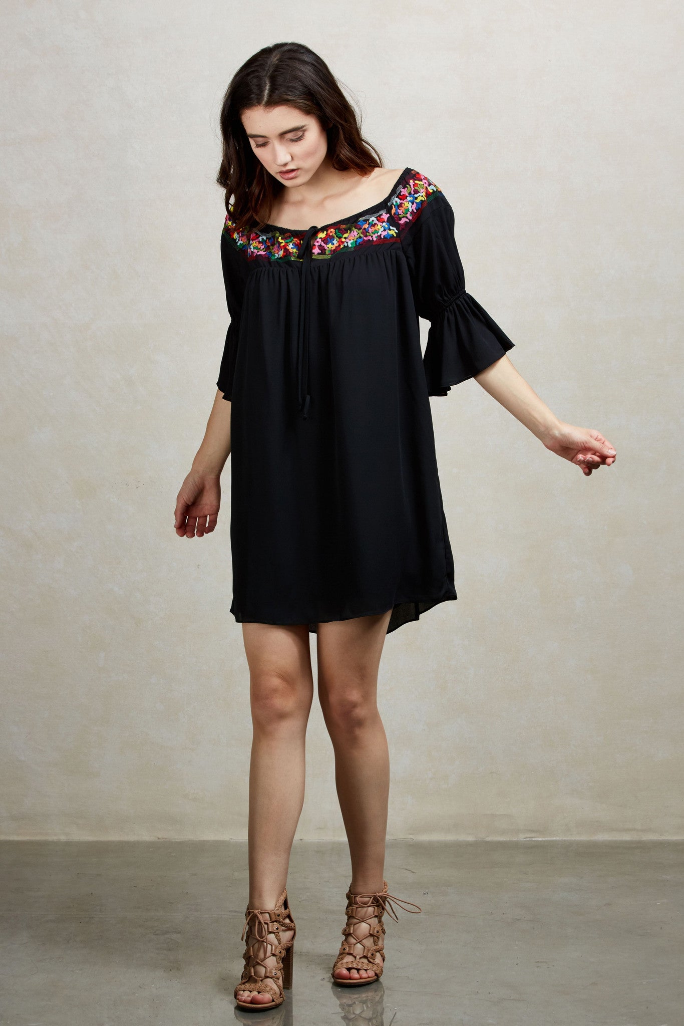 BRITNEY MINI DRESS (Black)-CVD1483