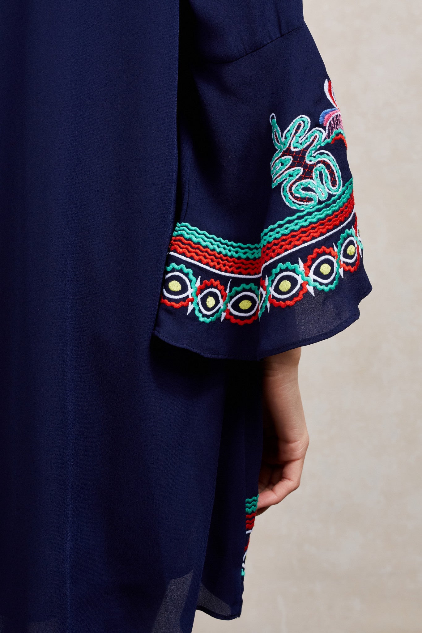 KALONICE TUNIC DRESS (Navy)-CVD1512