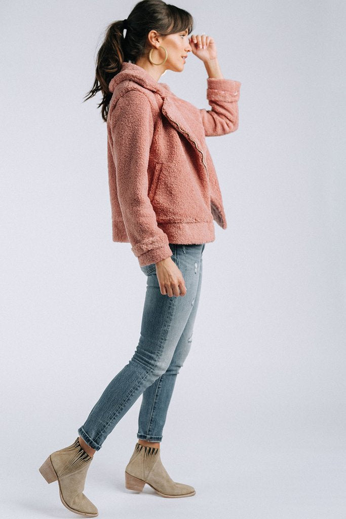 MOLLY RIDER JACKET (Dusty Pink)-VJ1970
