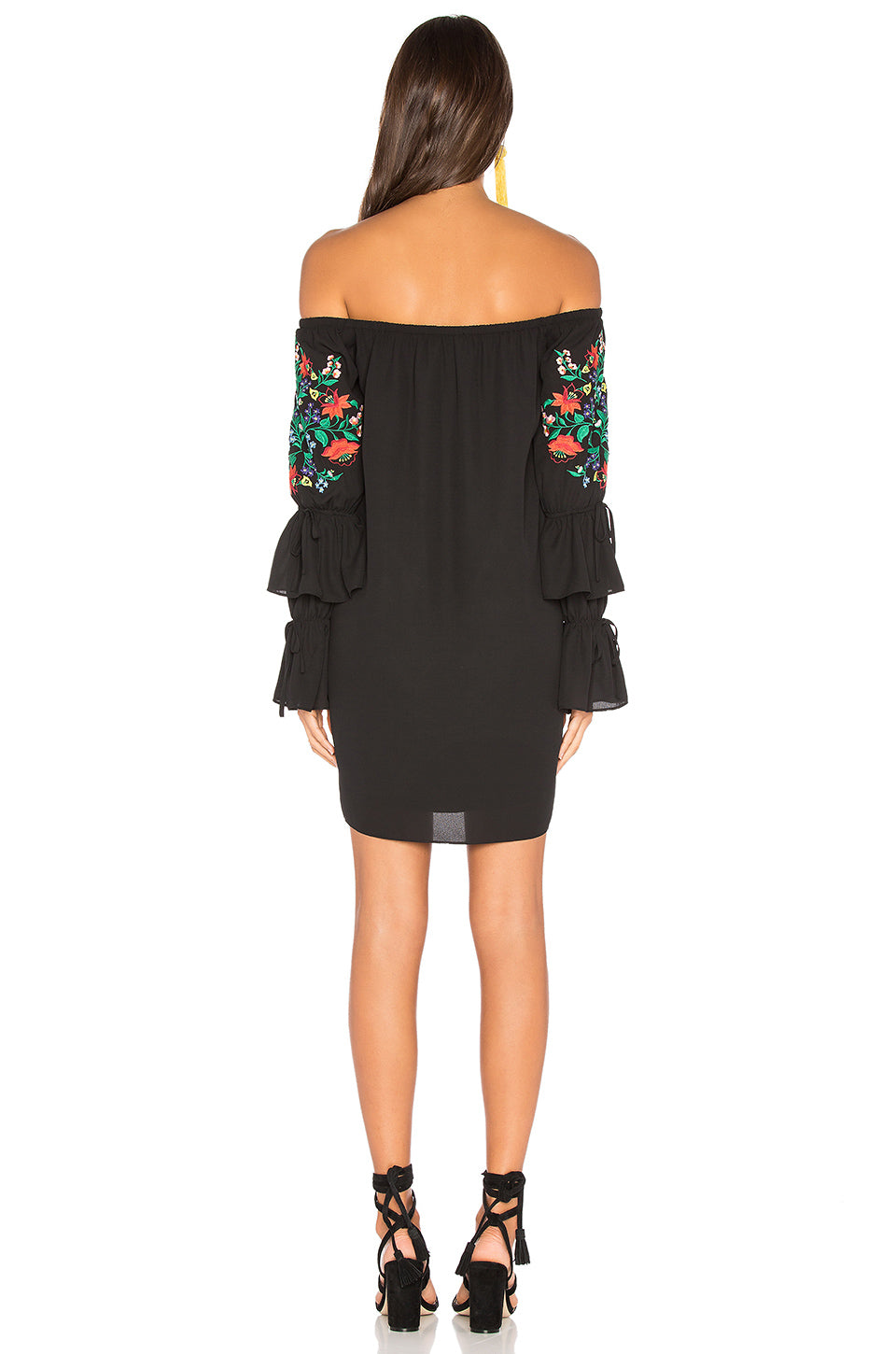 HANA OFF THE SHOULDER DRESS (Black)-CVD1675