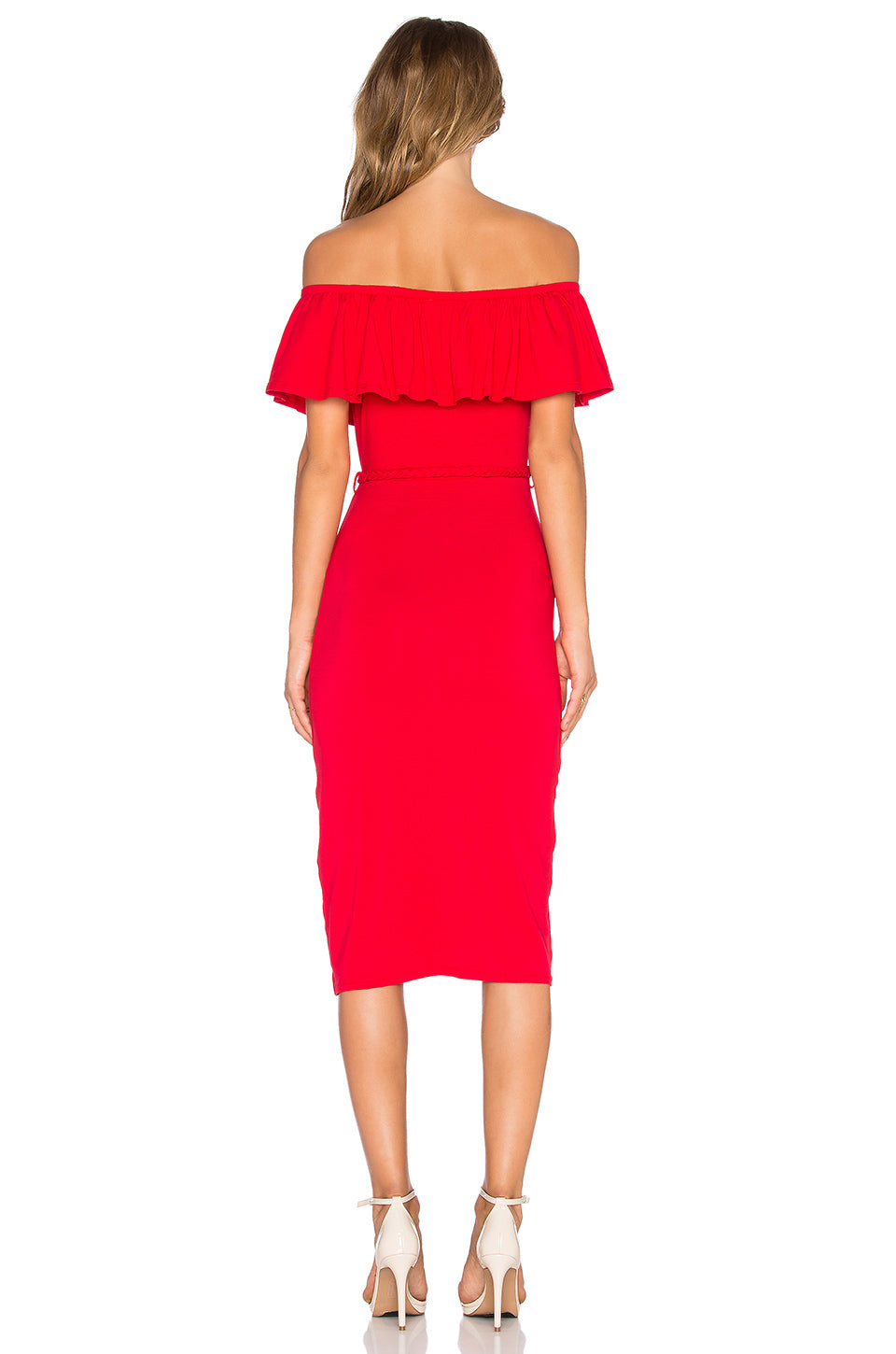 VICTORIANA STRAPLESS DRESS (RED)- VD1053