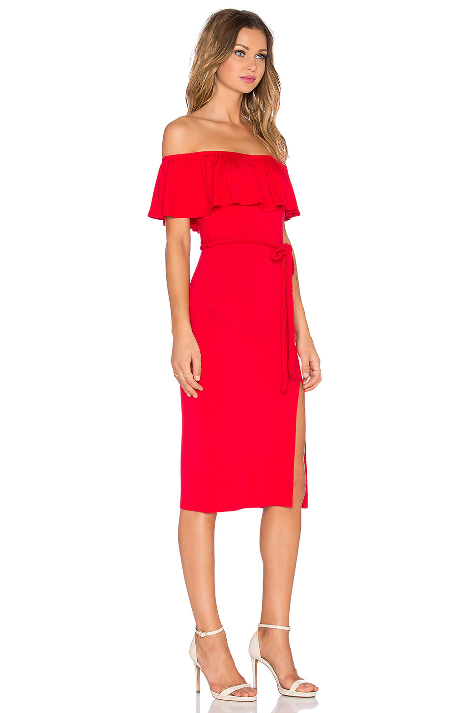 VICTORIANA STRAPLESS DRESS (RED)- VD1053