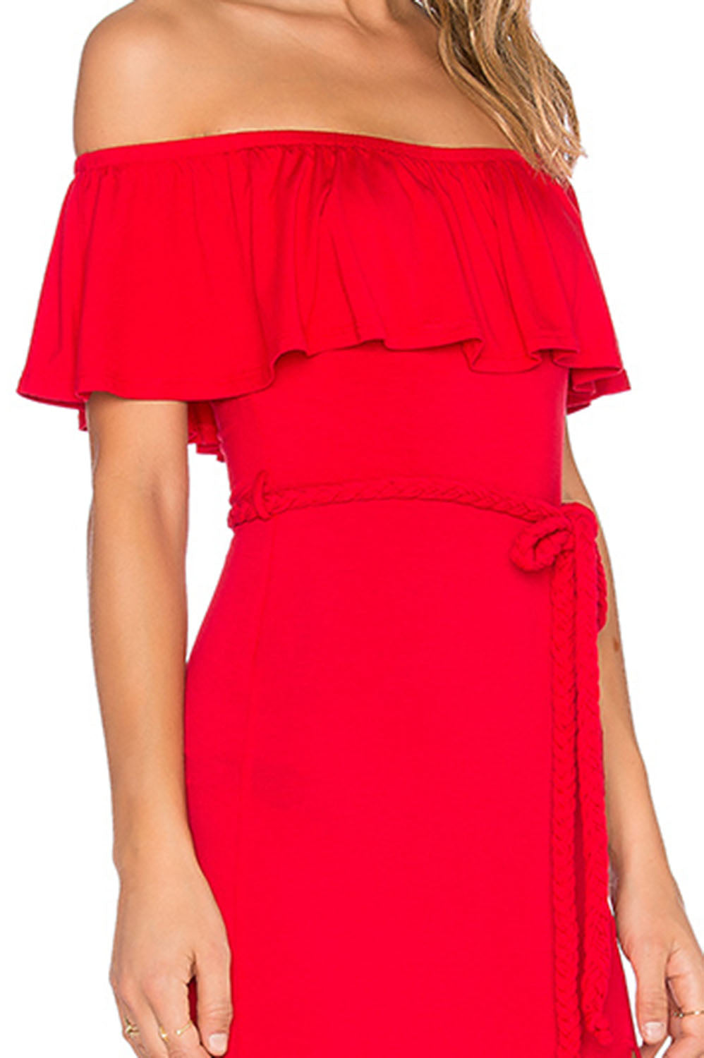 VICTORIANA STRAPLESS DRESS (RED)- VD1053