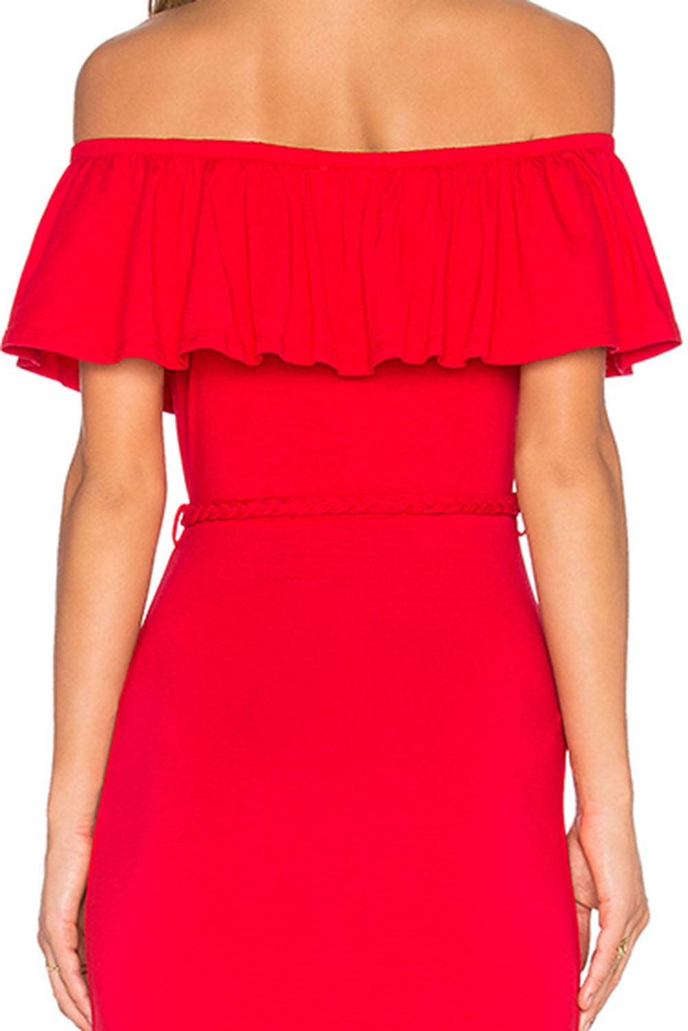 VICTORIANA STRAPLESS DRESS (RED)- VD1053