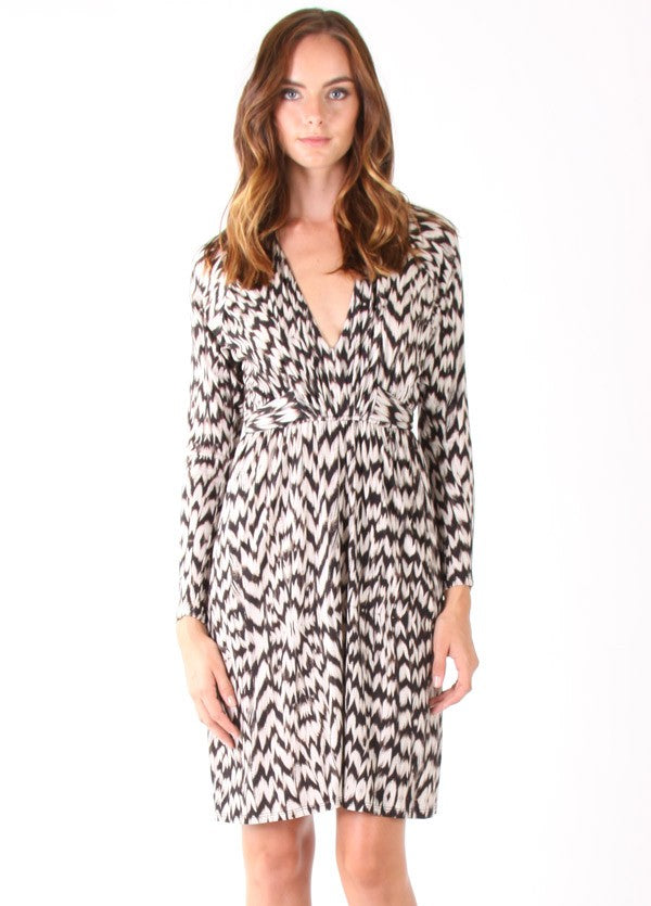 JUNE LONG SLEEVE DRESS (Black)- VD1138