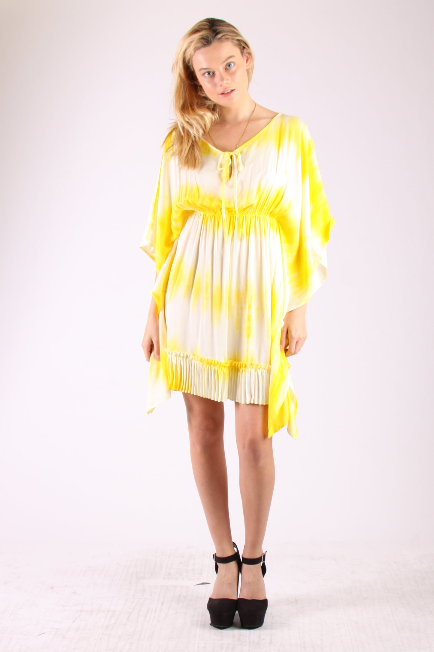 ELIYA CAFTAN DRESS (YELLOW TIE DYE)- VD1265