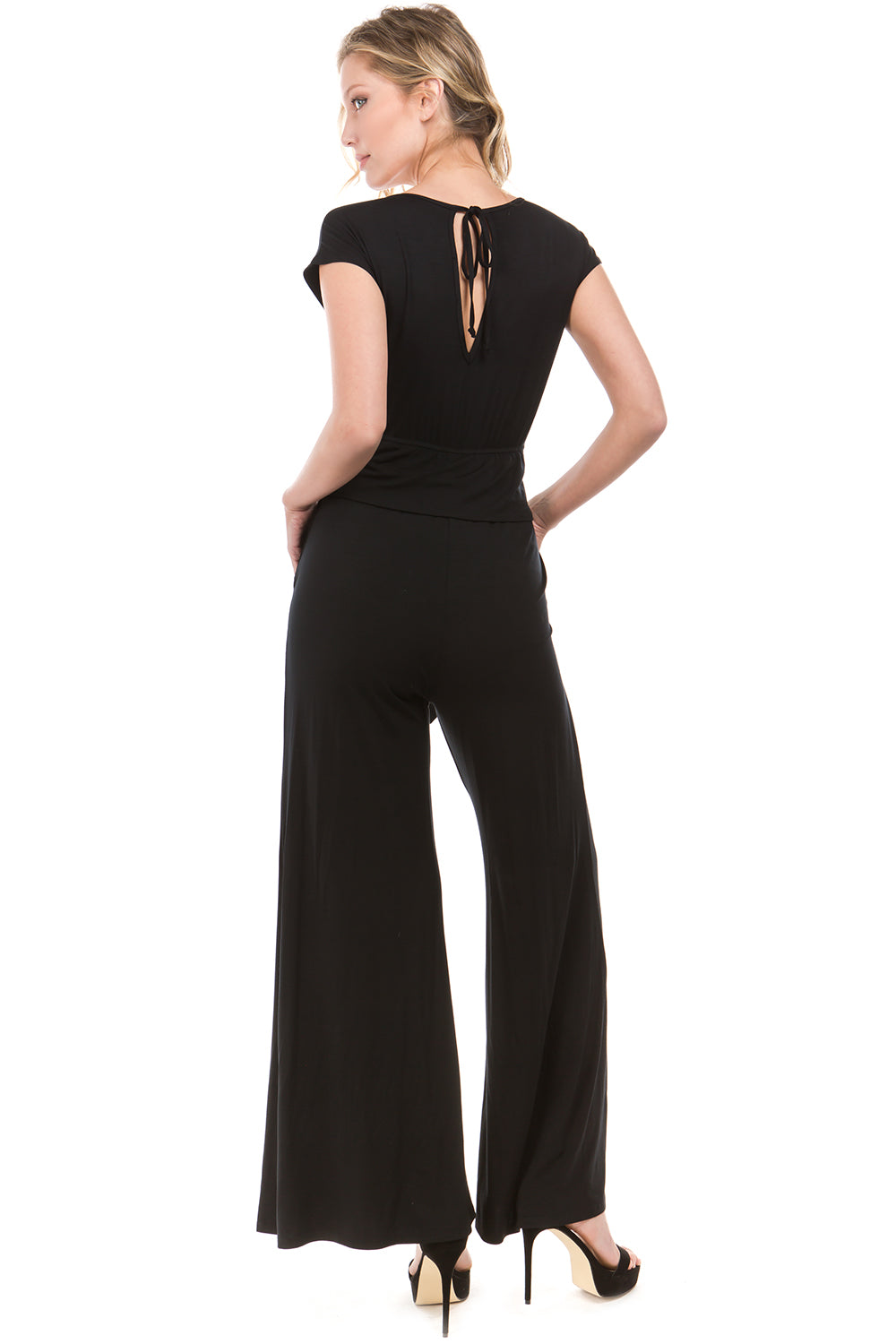 AYLA JUMPSUIT (BLACK)- VD2207