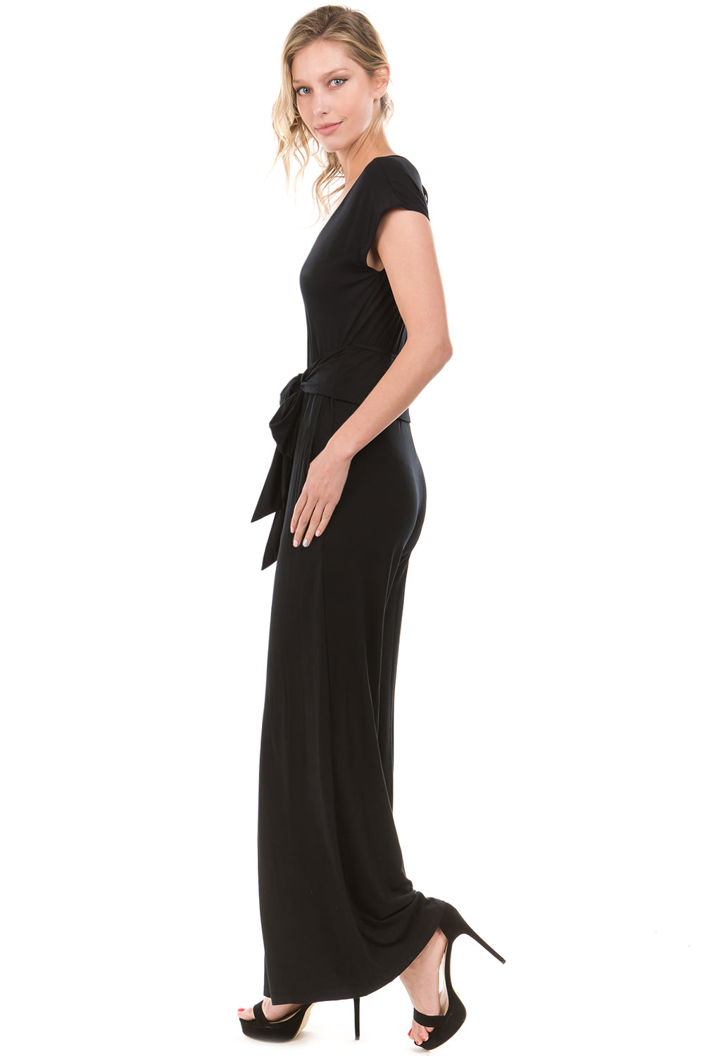 AYLA JUMPSUIT (BLACK)- VD2207